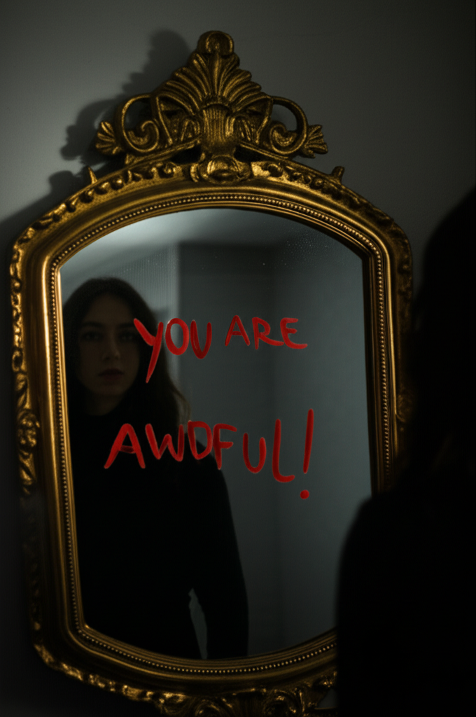 Brutal Bathroom Mirror